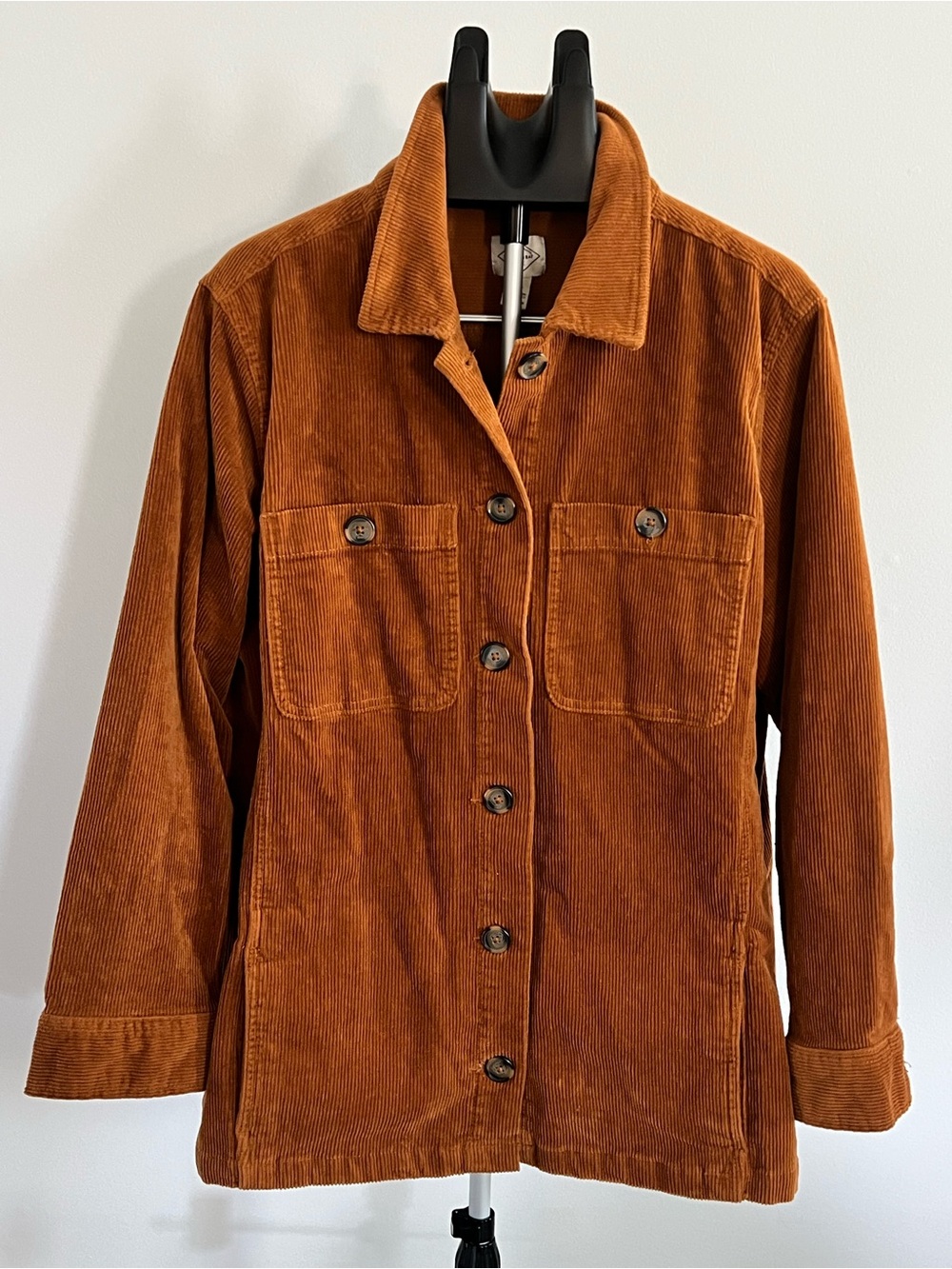 St. John's Bay Rust Corduroy Button-Front Jacket